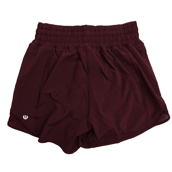 New Lululemon Size 2 Hotty Hot Shorts High Rise HR 4” Lined GARN Garnet - Picture 2 of 8